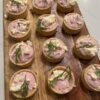 CBC Roasted beetroot and Hummus Tartlets